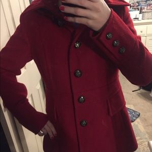 Red Jessica Simpson Peacoat